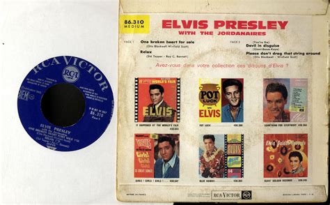 Elvis Presley France One Broken Heart For Sale 86 310