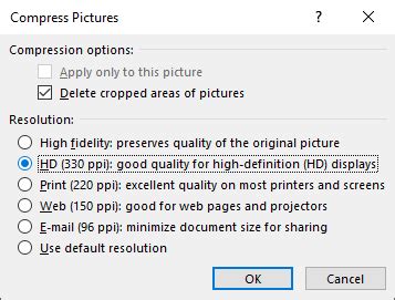 how to make word file smaller