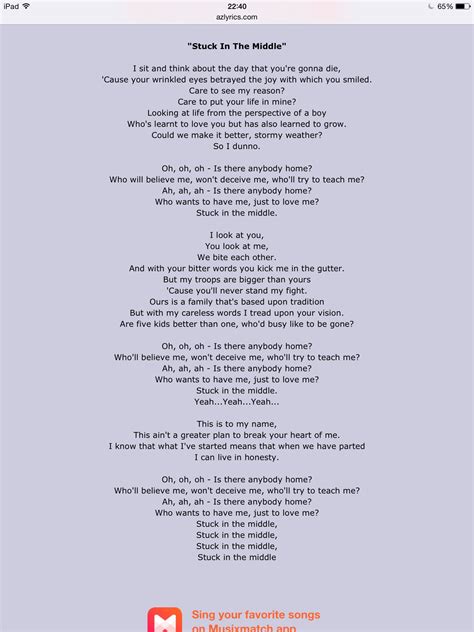 MIKA - Stuck in the Middle | Song lyrics