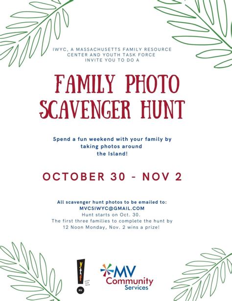 Family Scavenger Hunt - Martha’s Vineyard Community Services