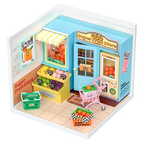 Rolife Super Creator Super Fruit Store Plastic Diy Miniature House Kit