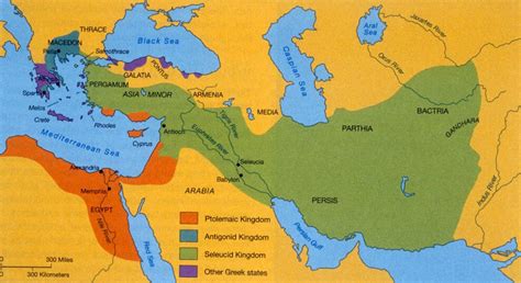 Map Of Alexander The Greats Empire In The Modern Day