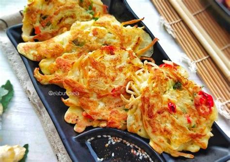 Resep Enoki Mushroom Pancake Paengi Beoseot Jeon 팽이버섯전 Oleh Bunda