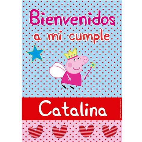 Afiche Peppa Pig Personalizado Partyplace