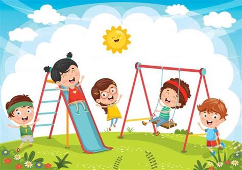 Kids Playing Outside Vector Art, Icons, and Graphics for Free Download