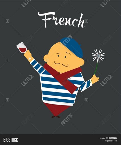 French Man Cartoon Vector And Photo Free Trial Bigstock