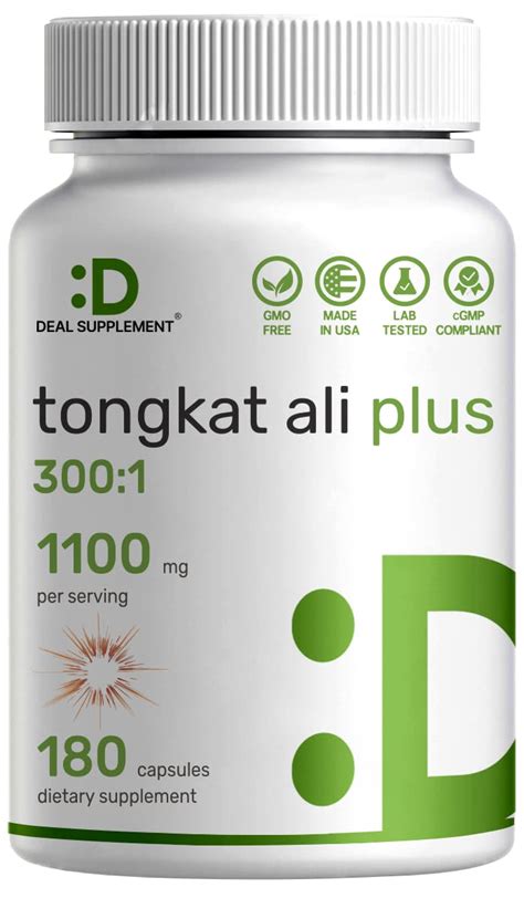 Buy Tongkat Ali Extract 300 1 Enhanced With Horny Goat 1100mg Per