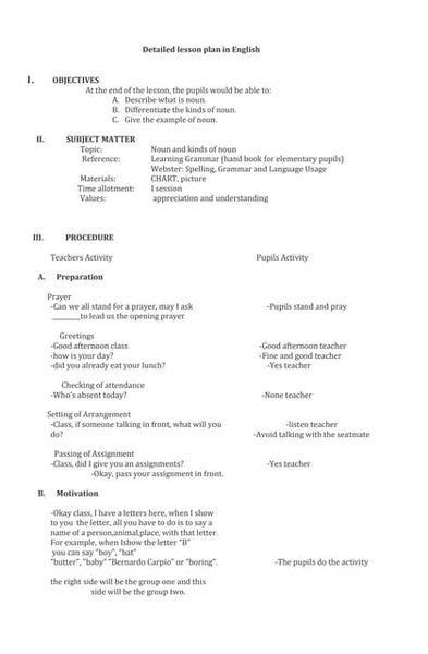 Detailed Lesson Plan In English 2 Verbs Artofit