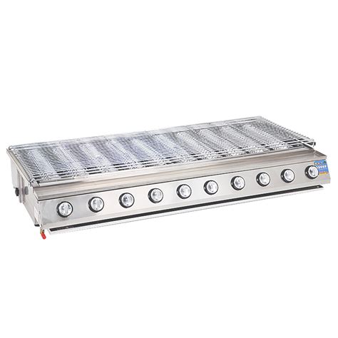 Stainless Steel Material Temperature Control Enlarge Big 10 Burner Gas