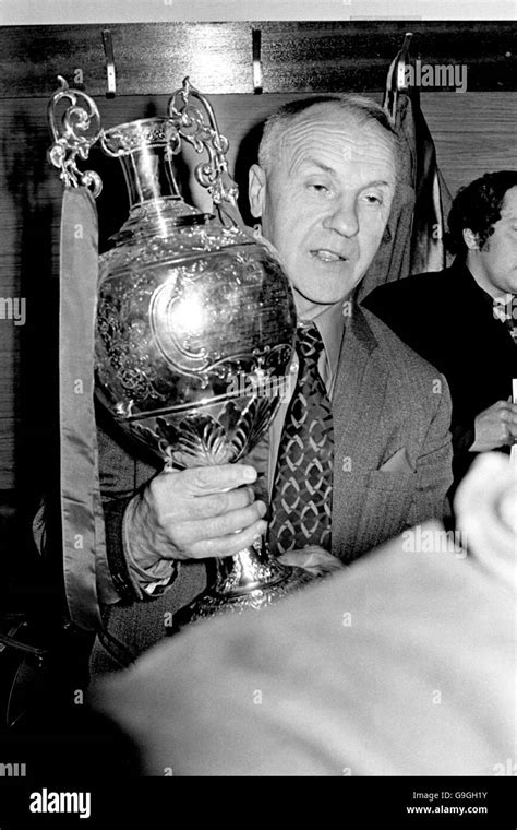 The Football League One Championship Trophy Black And White Stock