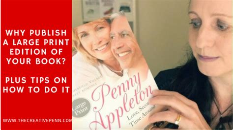 publish  large print edition   book  creative penn