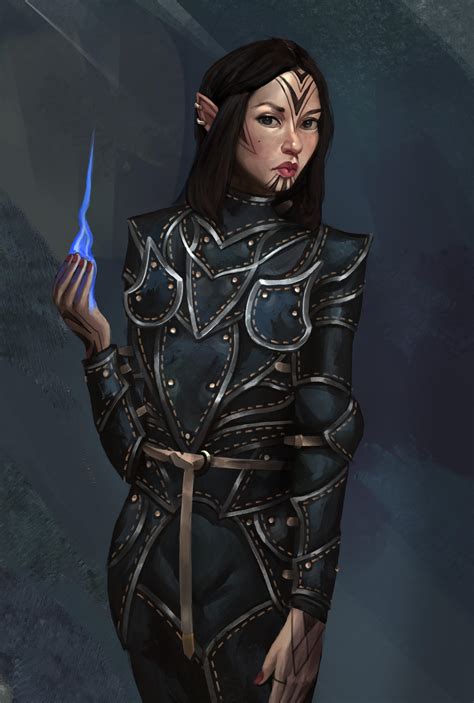 [Art]Female Elf Mage Armor – Women With Protection