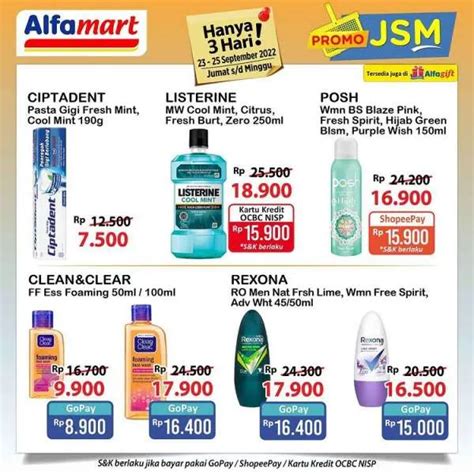 Promo Jsm Alfamart Periode September Cek Katalognya Di Sini