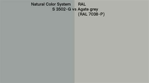 Natural Color System S 3502 G Vs Ral Agate Grey Ral 7038 P Side By