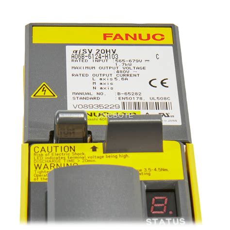 Buy Fanuc A06B 6124 H103 Servo Amplifier Alpha ISV 20HV From CNC BOTE