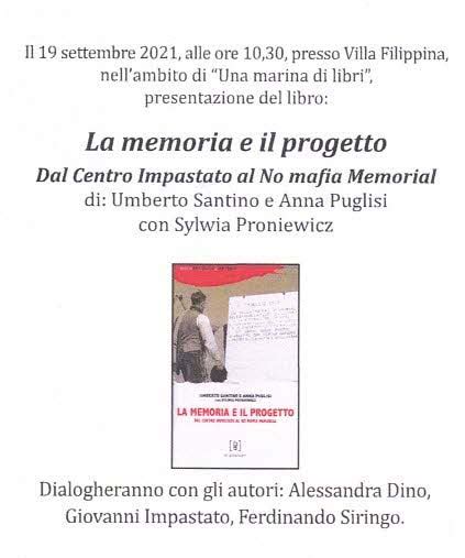 La Memoria E Il Progetto Centro Siciliano Di Documentazione Giuseppe