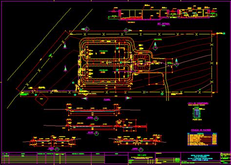 Esta O De Tratamento De Esgoto No Autocad Biblioteca Cad