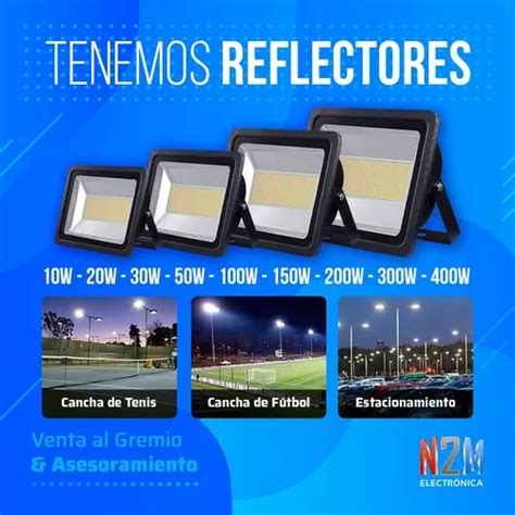 Reflector Led W Multiled Alta Potencia Exterior Cancha Futbol Tenis