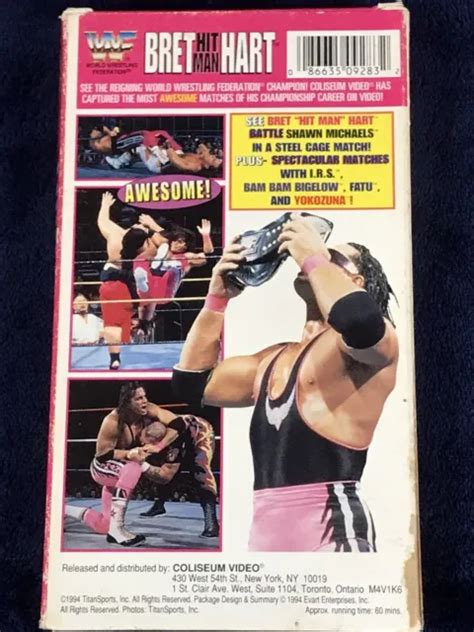 BRET HITMAN HART Excellence Of Execution VHS WWE WWF Collector S