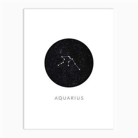 Aquarius Constellation Art Print by Saskia Lucy - Fy