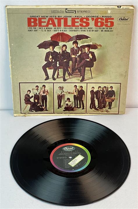 At Auction 1964 The Beatles Beatles 65 Capitol Records St 2228 Lp