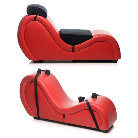 Xr Brands Master Series Kinky Couch Sex Chaise Lounge Red Black