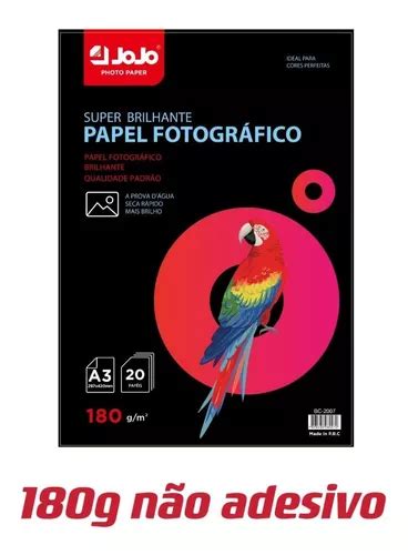 Fls Papel Foto Glossy A G Prova Dagua Premium Oferta