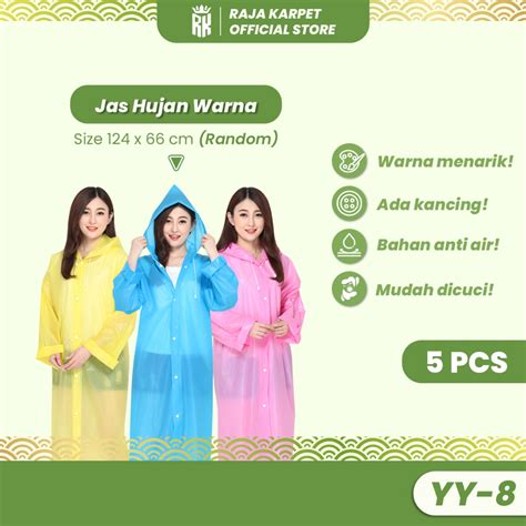 Jual Raja Karpet Paket Pcs Jas Hujan Plastik Eva Raincoat Poncho