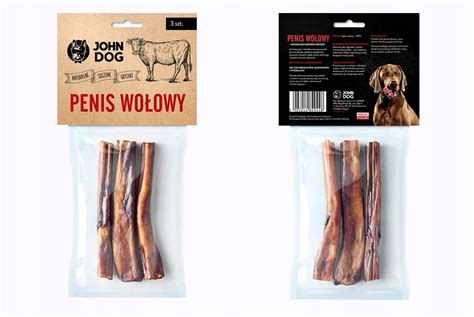 Przysmak smakołyk naturalny gryzak dla psa Penis wołowy 15cm John Dog