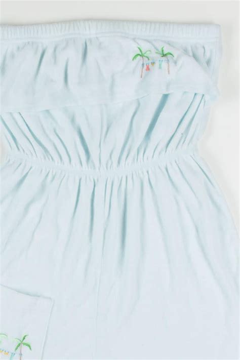 Terry Beach Strapless Romper