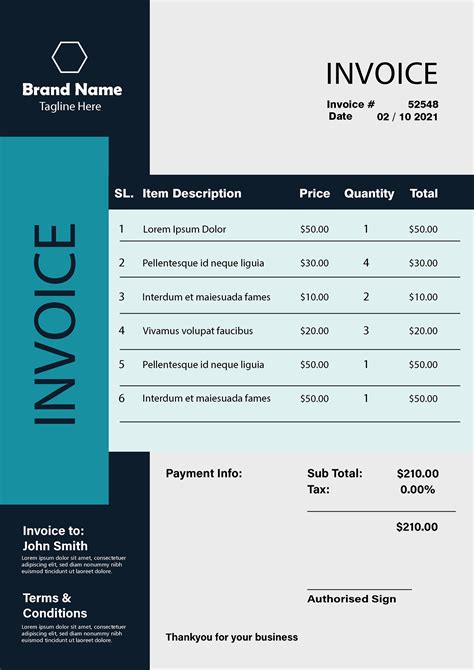 🔰invoice Design🔰 On Behance