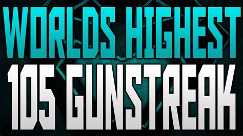 INSANE SOLO 105 GUNSTREAK WORLDS HIGHEST SOLO GUNSTREAK YouTube