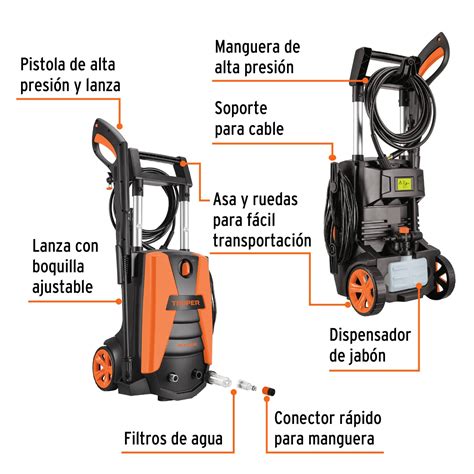 Hidrolavadora eléctrica 2000 PSI Truper