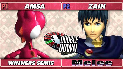 Double Down 2022 Winners Semis Zain Marth Vs AMSa Yoshi SSBM