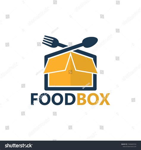 Food Box Logo Template Design Stock Vector (Royalty Free) 1949600743 ...