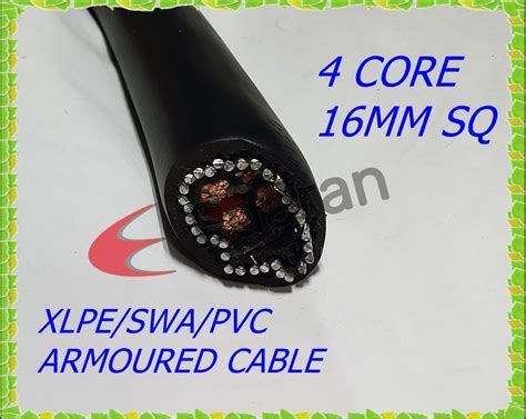 X1 Meter 4c 16mm Sq 1kv Xlpeswapvc Cu Cable Shopee Malaysia