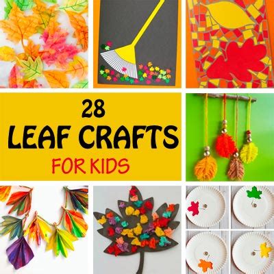 28 Leaf Crafts for Kids - Non-Toy Gifts