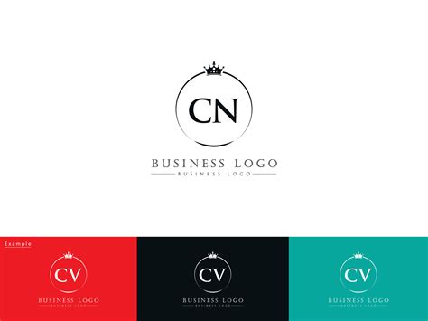 Modern Cn Logo Icon, Creative Circle CN Crown Logo Vector Art 33105591 ...