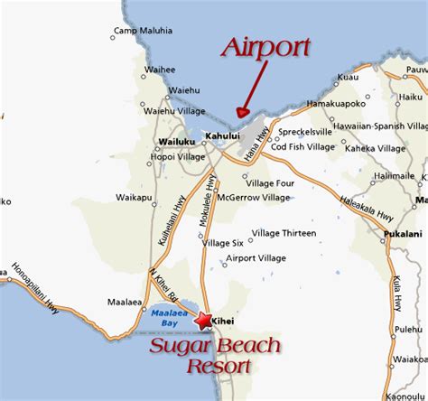 Sugar Beach Maui Map