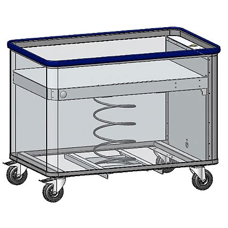 Federbodenwagen Aus Eloxiertem Aluminium Tragkraft Bis 130 Kg