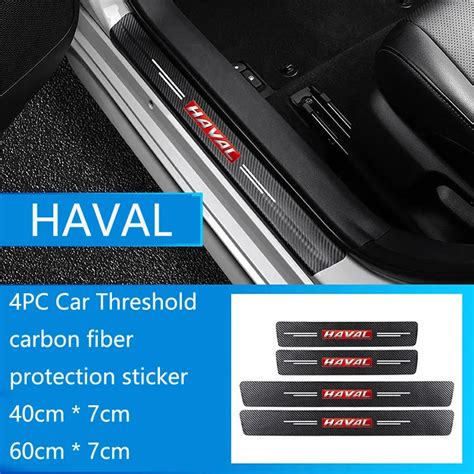 Pcs Car Threshold Protection Sticker Car Door Sill For Great Wall