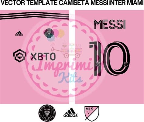 Plantilla Vectores Camiseta Messi Inter Miami Sublimar Imprimikits