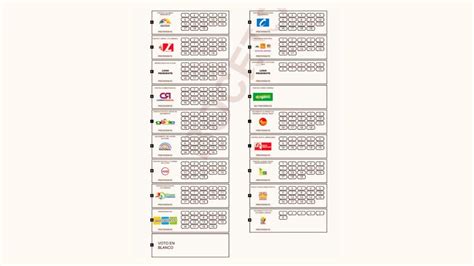 Así quedó el orden de los partidos en el tarjetón electoral para el