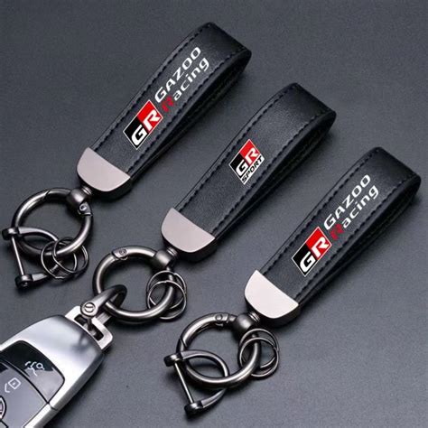 LAIFU GR Sport Car พวงกญแจหนง Key Chain Key Ring สำหรบ Toyota VIos