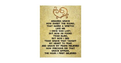 Vintage Amazing Grace Hymn Canvas Print Zazzle