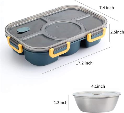 Microwaveable 5 Compartments Lunch Box – mybazaar