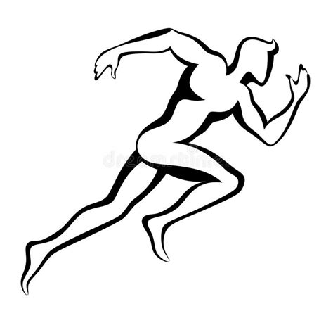 Homem Running ilustração do vetor Ilustração de corredor 125622777