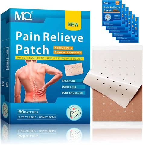 60pcs Pain Relief Patches Arthritis Herbal Heat Patches For Back Knee Neck Shoulder Muscle