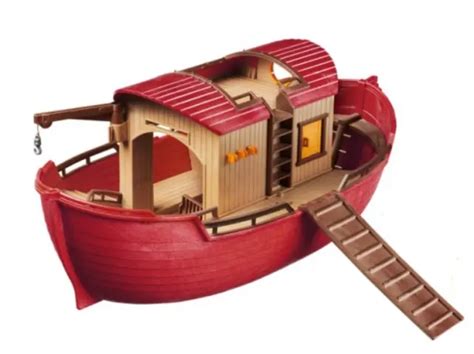 PLAYMOBIL BATEAU ARCHE de Noé Accessoires Pont Crochet EUR 27 50