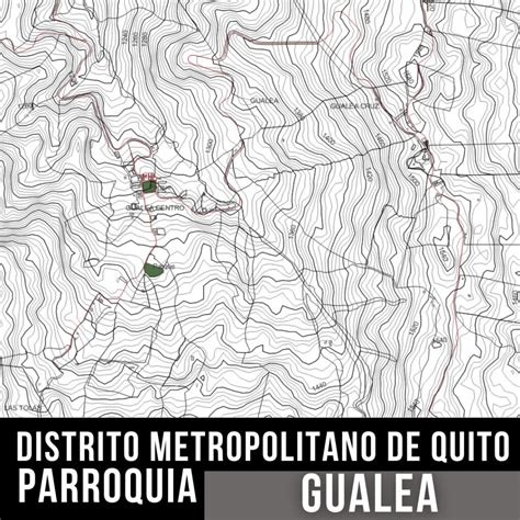 Mapa Predial Parroquia Gualea Dm Quito Curvas De Nivel Arquitectura